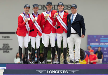 Team België met Nicola Philippaerts wint goud op het EK voor landenteams