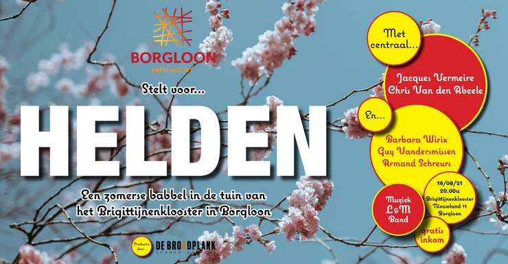 Schrijf je in voor 'Helden' OF ‘Helden Garden Diner’