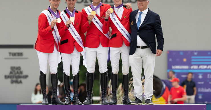 Team België met Nicola Philippaerts wint goud op het EK voor landenteams