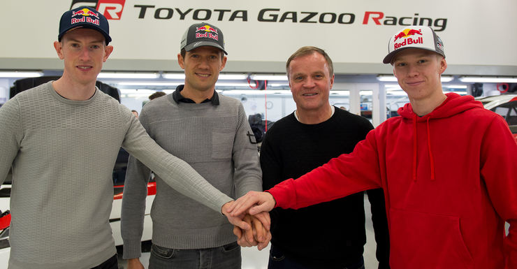 Ogier, Evans en Rovanperä rijden voor Toyota in 2020